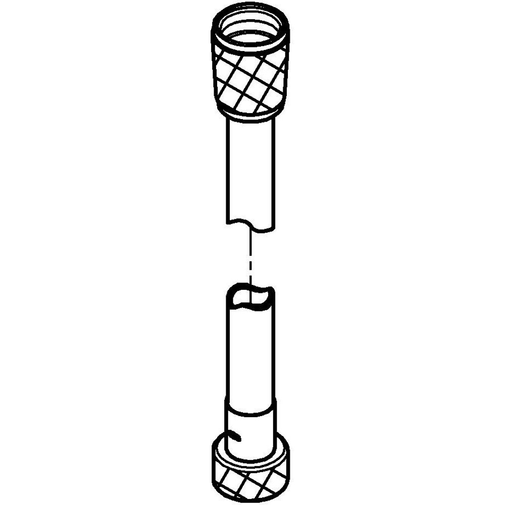 Furtun de dus GROHE VitalioFlex Trend 287412432, 1.5 m, negru