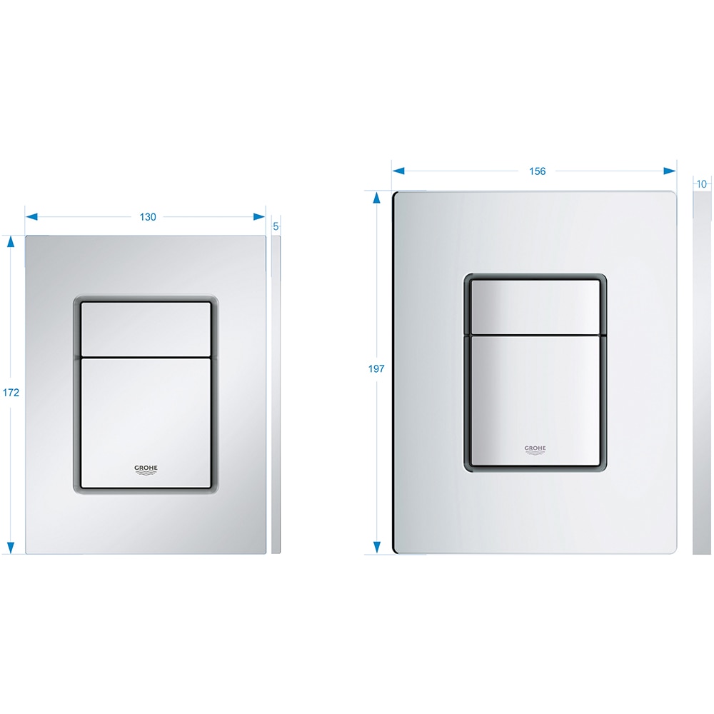 Clapeta actionare GROHE Skate Cosmopolitan 37535000, dubla actionare, crom