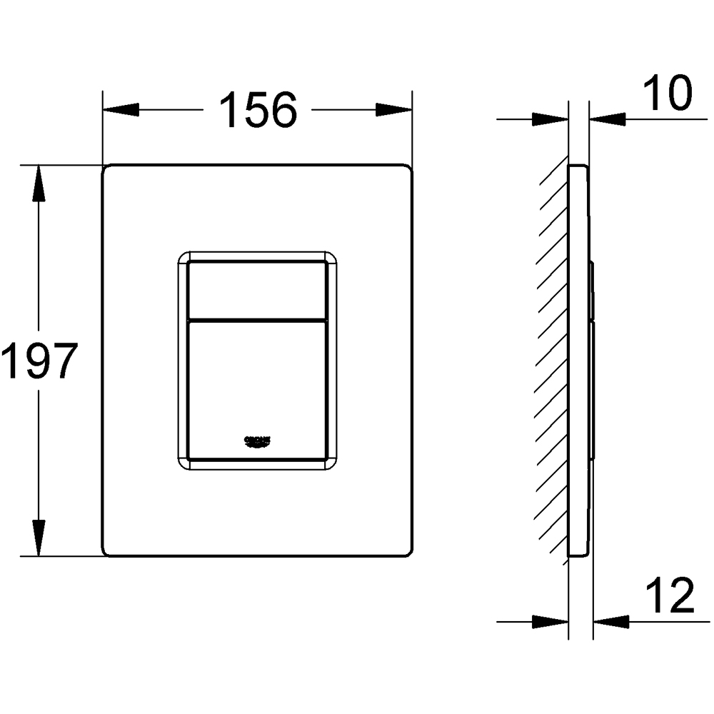 Clapeta actionare GROHE Skate Cosmopolitan 38732DA0, dubla actionare, cupru
