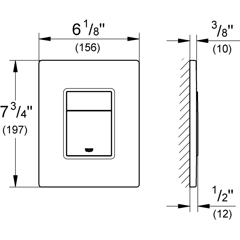 Clapeta actionare GROHE Skate Cosmopolitan 38732GL0, dubla actionare, auriu
