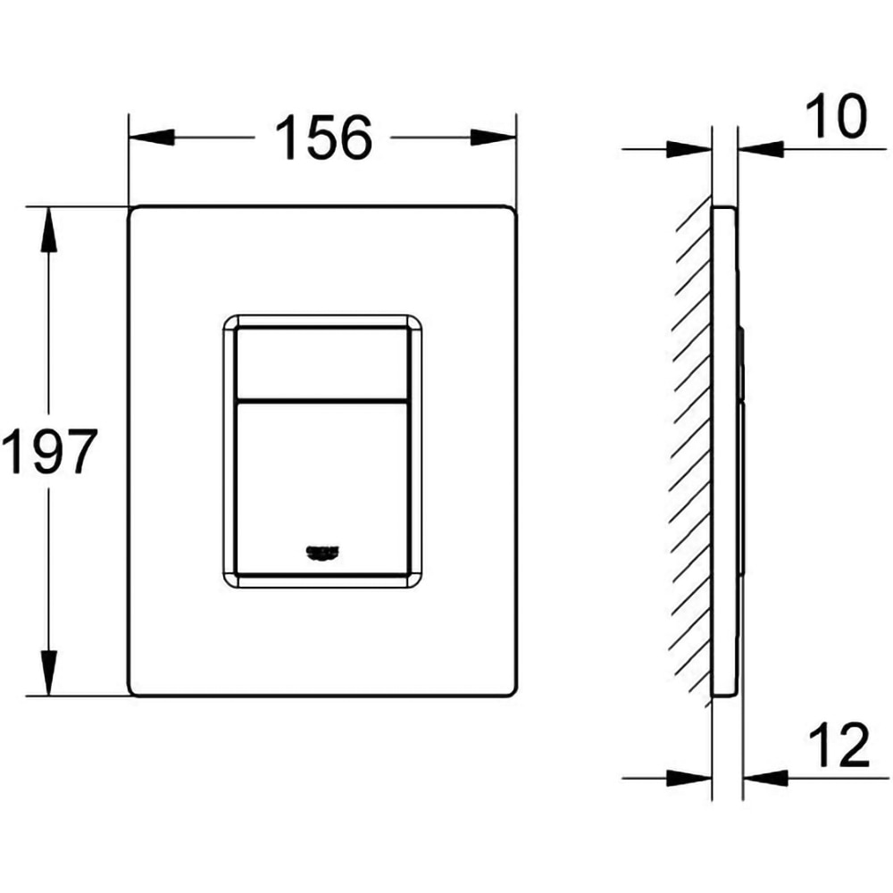 Clapeta actionare GROHE Skate Cosmopolitan 38732SH0, actiune dubla, alb