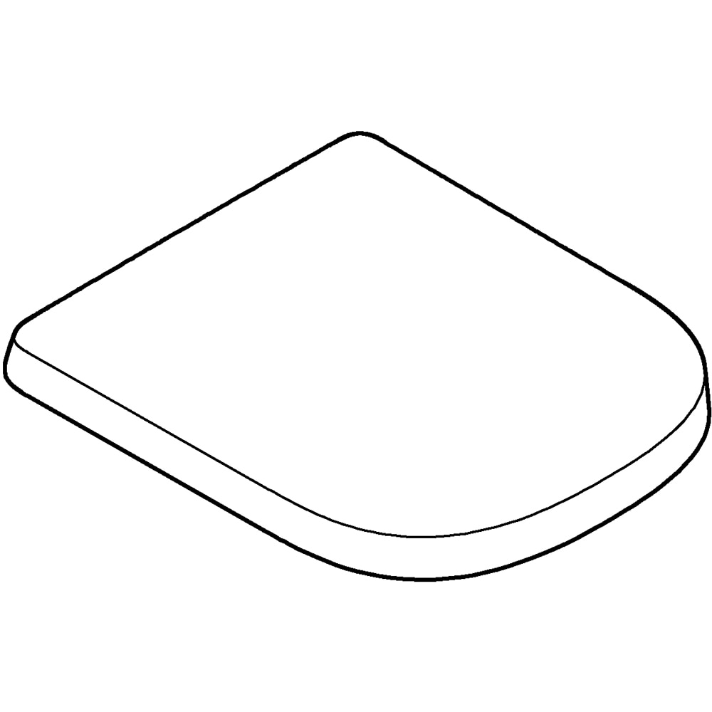 Capac WC GROHE Euro Ceramic 39331001, duroplast, alb