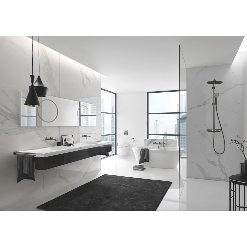 Suport prosop dublu GROHE Essentials 40371AL1, grafit