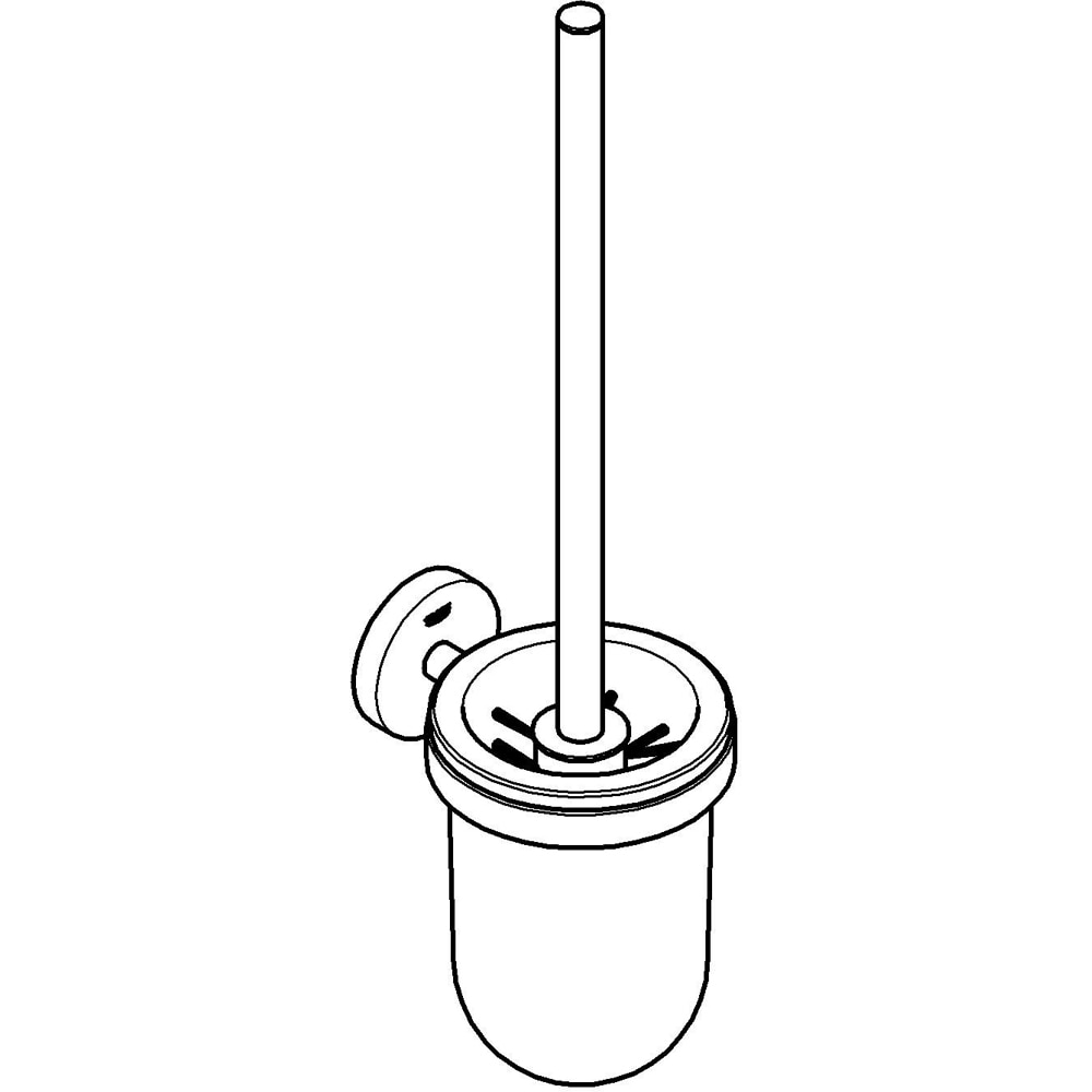 Set perie toaleta GROHE Essentials 40374A01, grafit