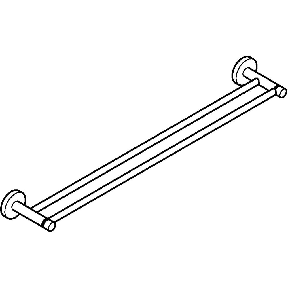 Suport prosop dublu GROHE Essentials 40802GN1, 60 cm, auriu