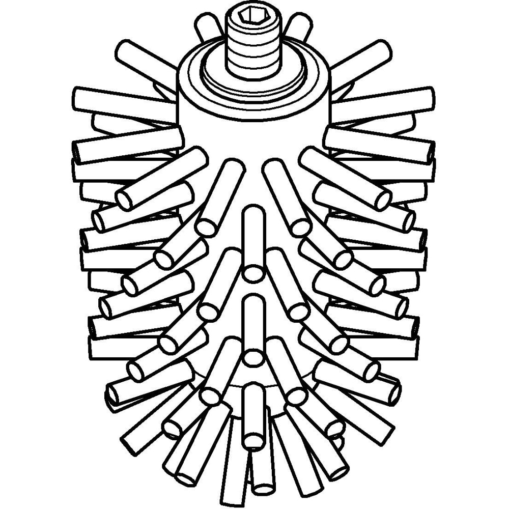 Rezerva perie toaleta GROHE Selection Cube 40870000, alb