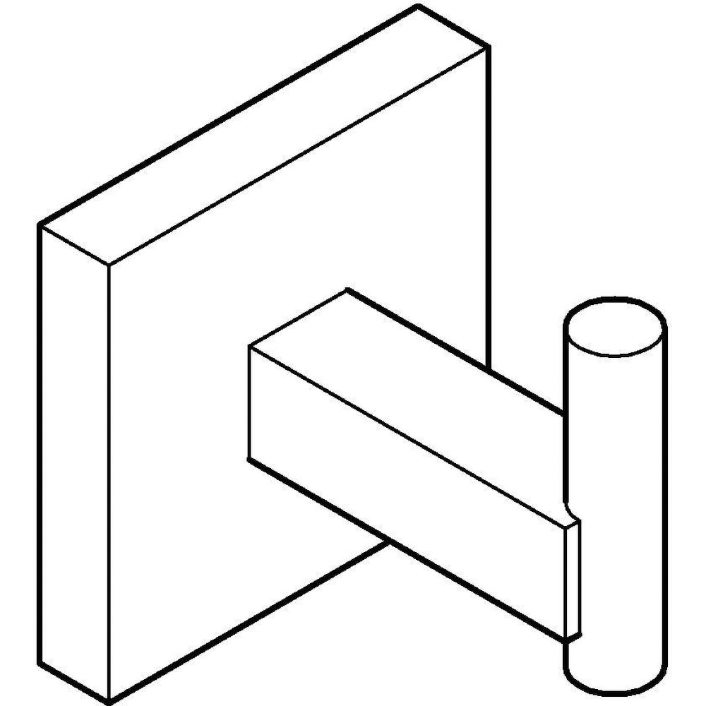 Suport prosop GROHE Start Cube 40961000, crom