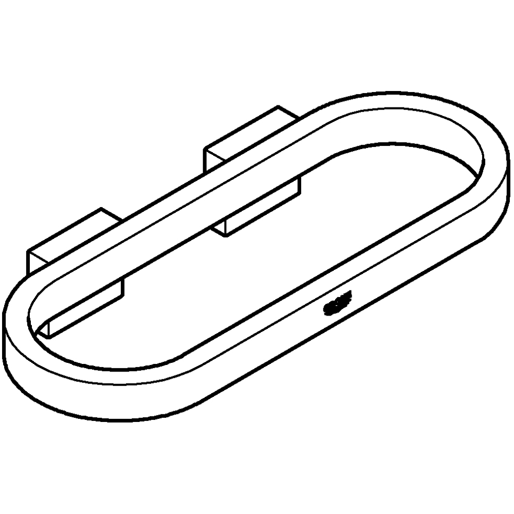 Suport prosop dublu GROHE Selection 41035A00, grafit