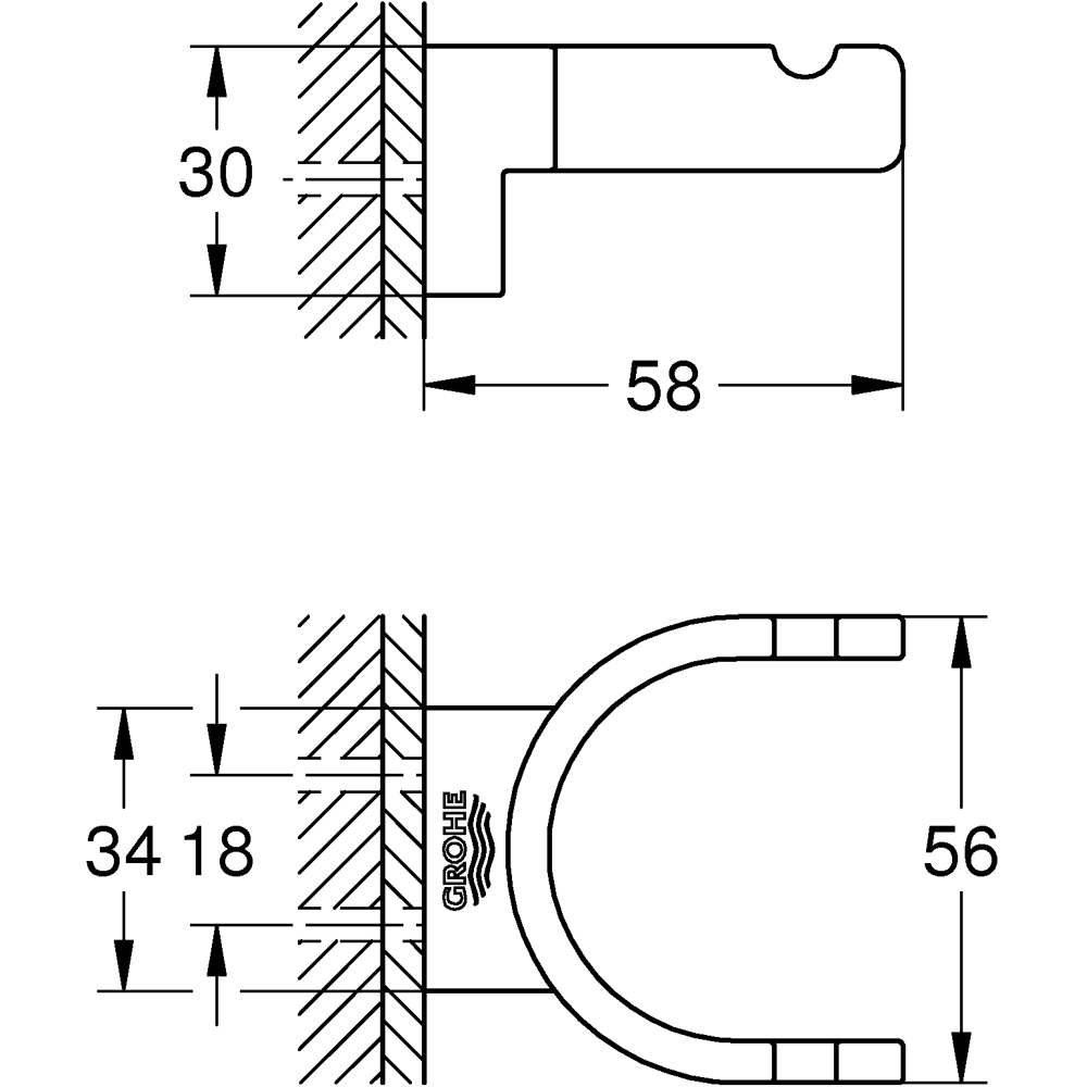 Agatatoare GROHE Selection 41049GL0, auriu