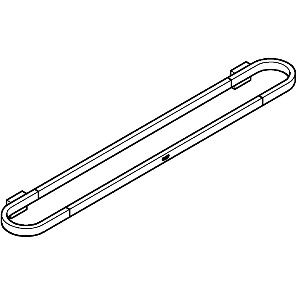 Suport prosop tip bara GROHE Selection 41056GL0, 60 cm, auriu