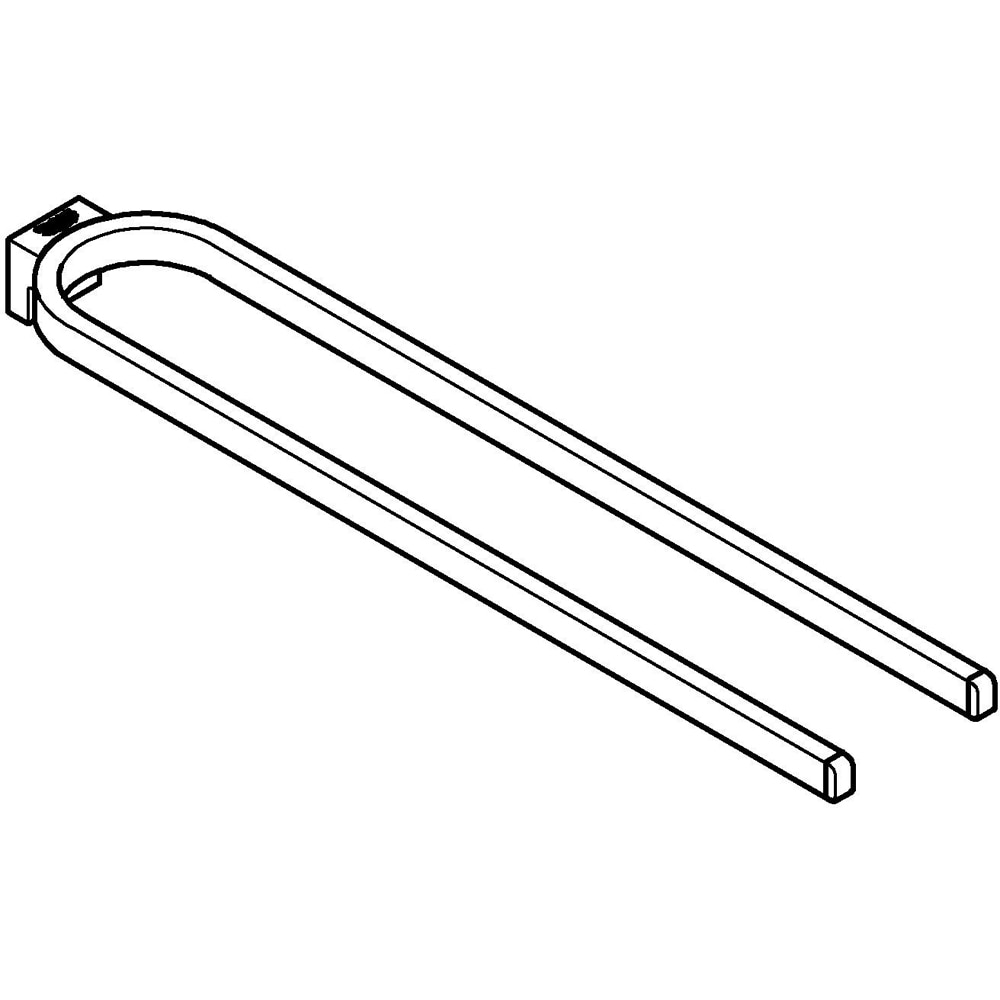 Suport prosop tip bara GROHE Essentials 41059AL0, 40 cm, grafit