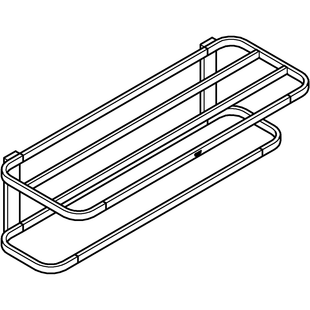 Suport prosop tip bara GROHE Selection 41066A00, 60 cm, grafit