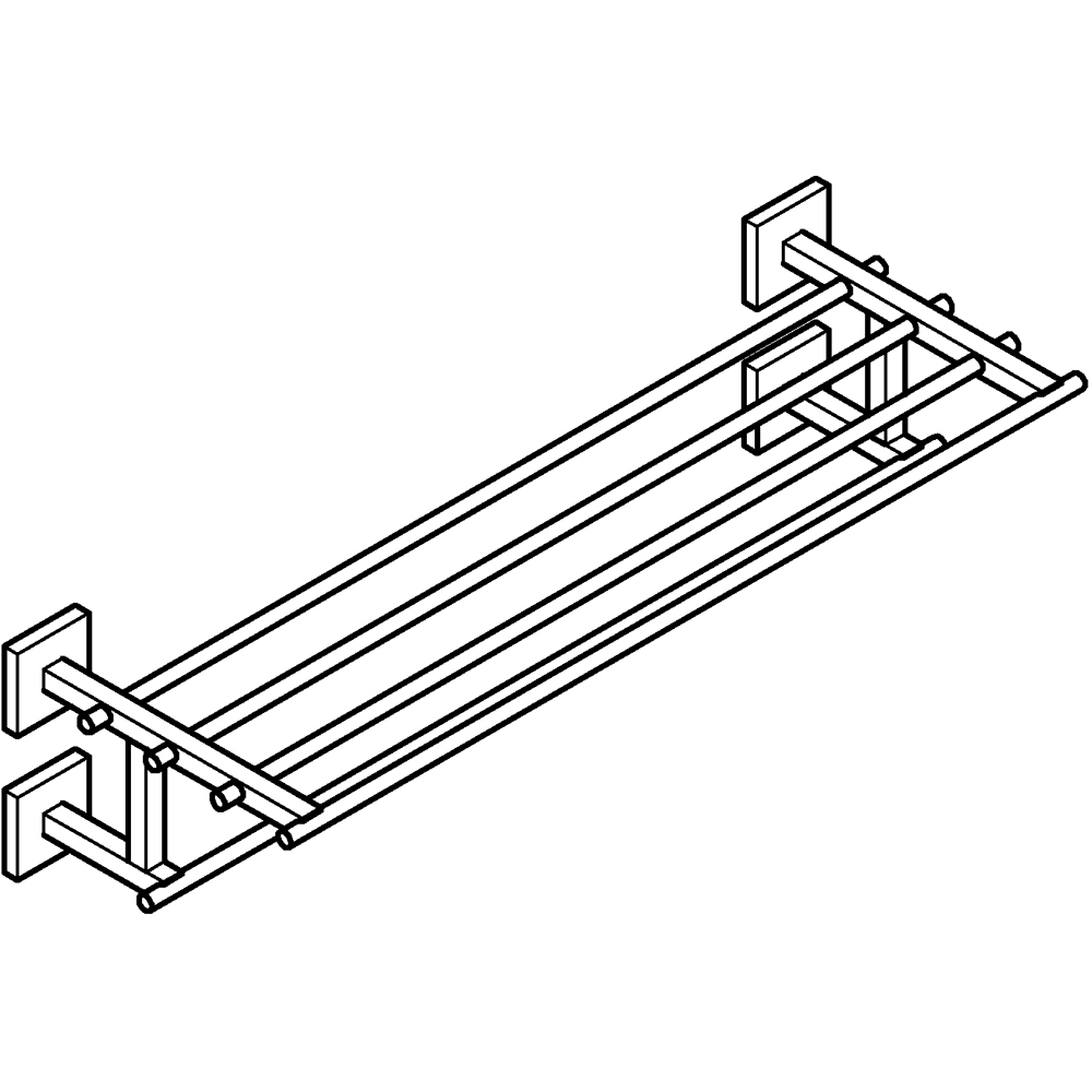 Suport prosop GROHE Start Cube 41099000, crom