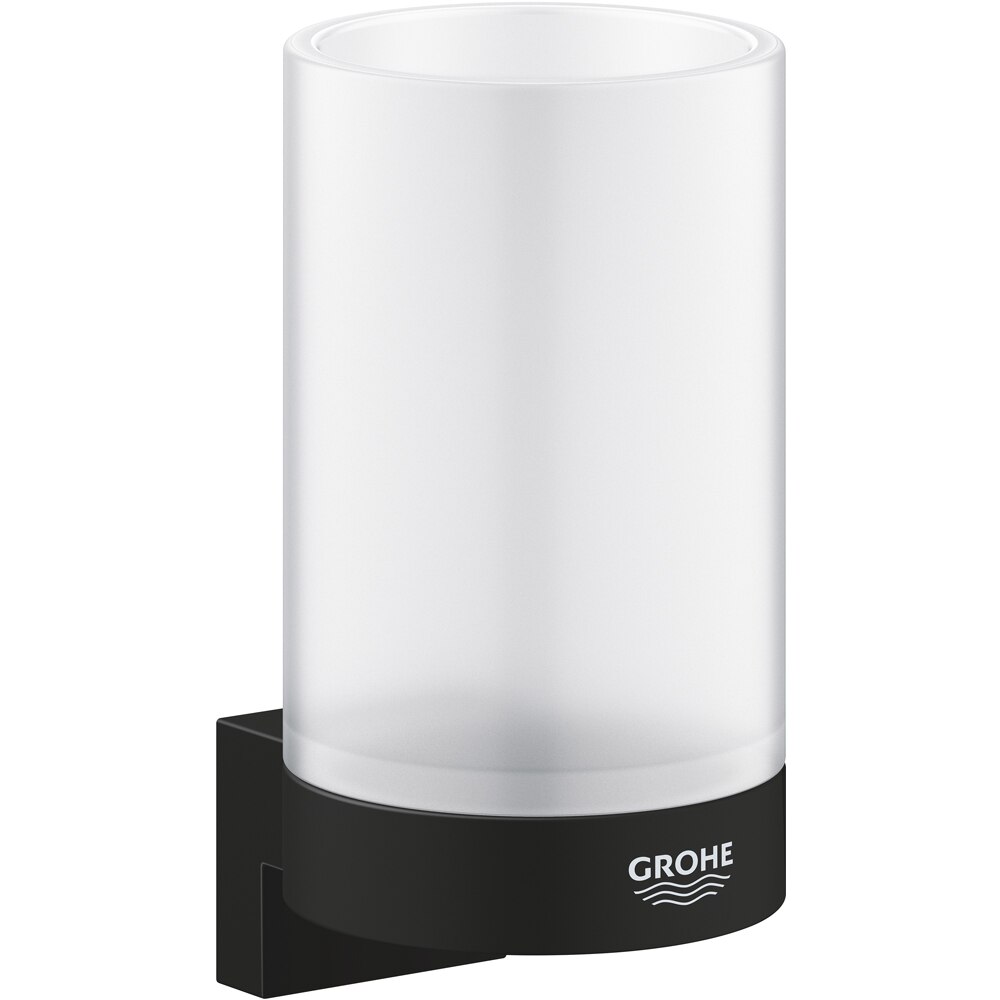 Suport pahar baie GROHE Selection 41217KF0, negru