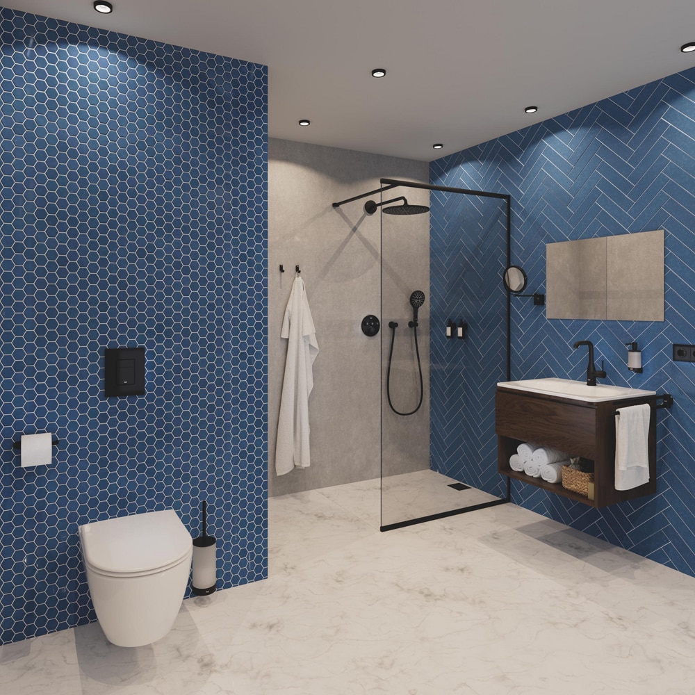 Suport hartie igienica GROHE Selection 41220KF0, negru