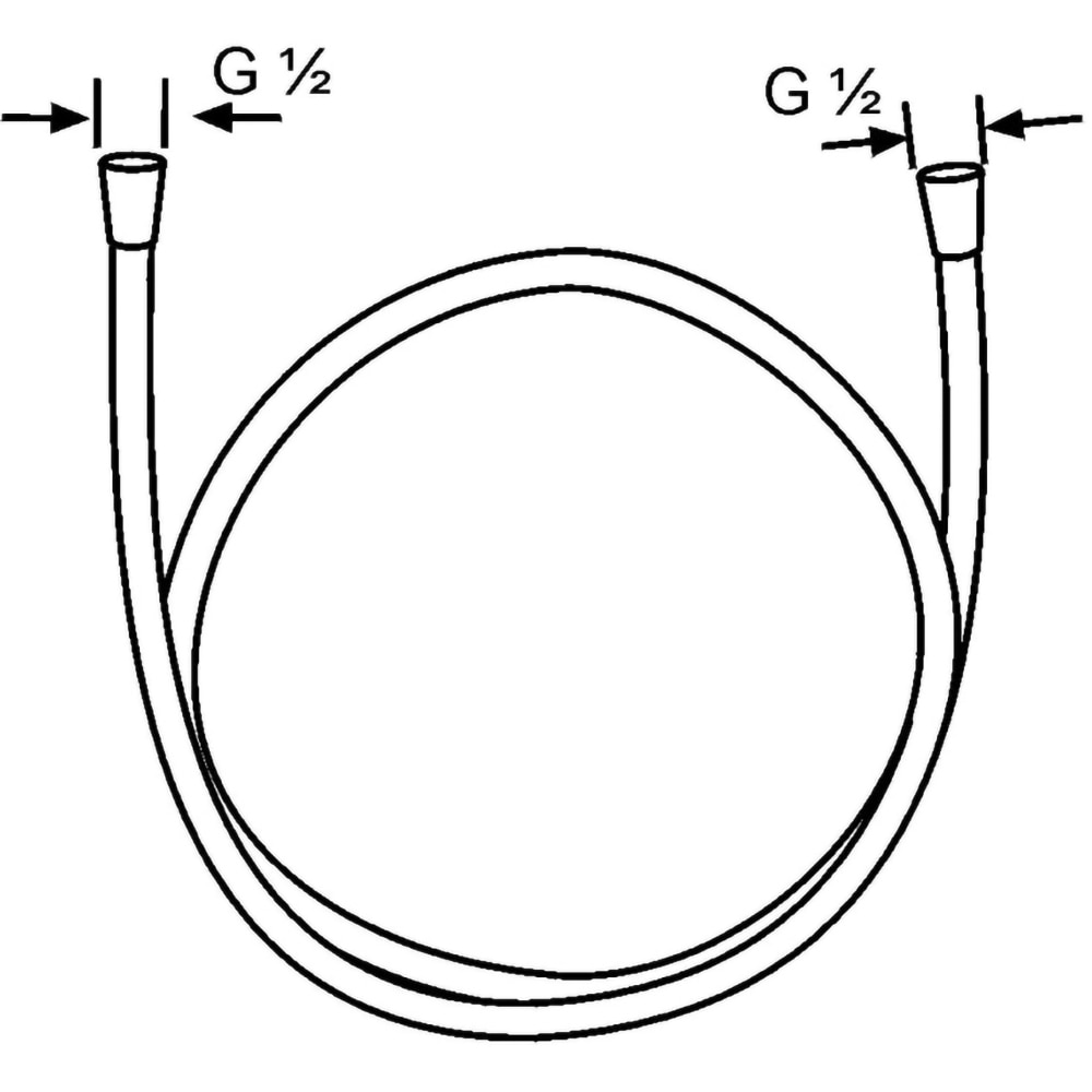 Furtun dus KLUDI LogoFlex 6105705-00, 2m, crom