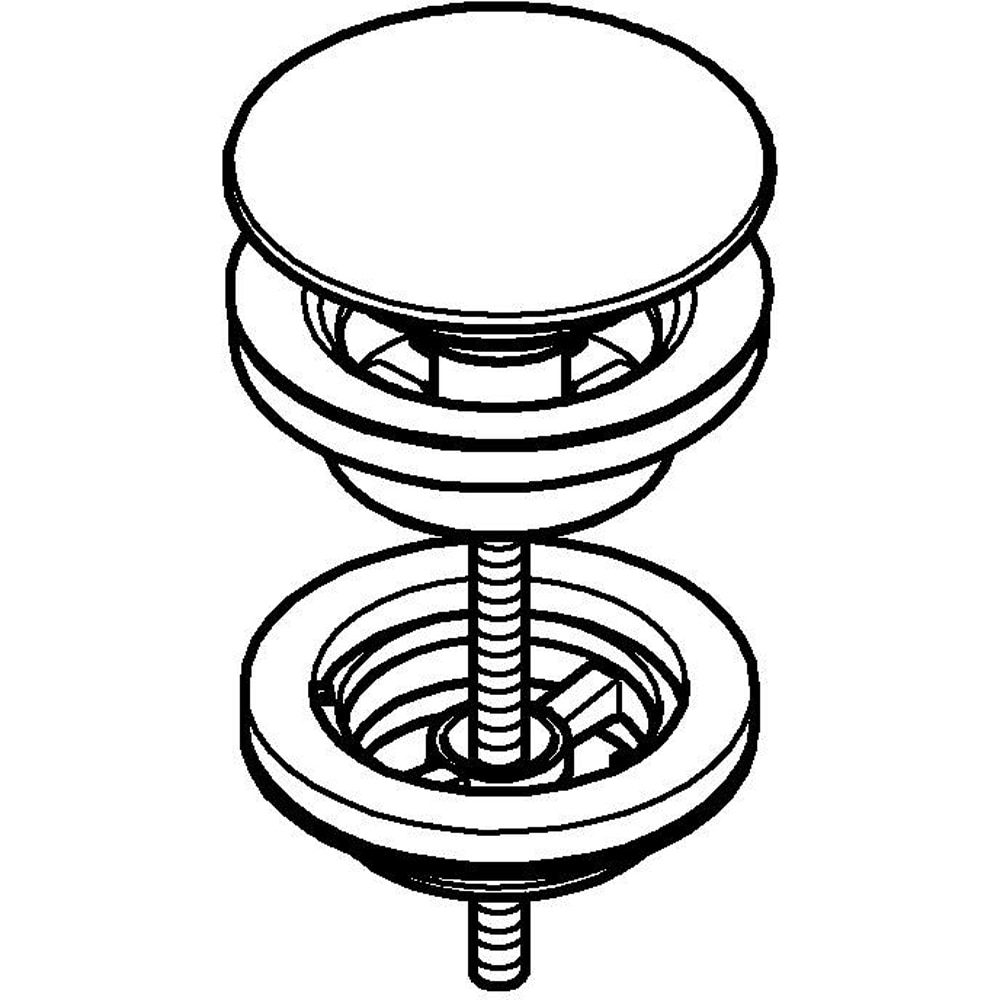Ventil lavoar GROHE 65807000, push-open, crom