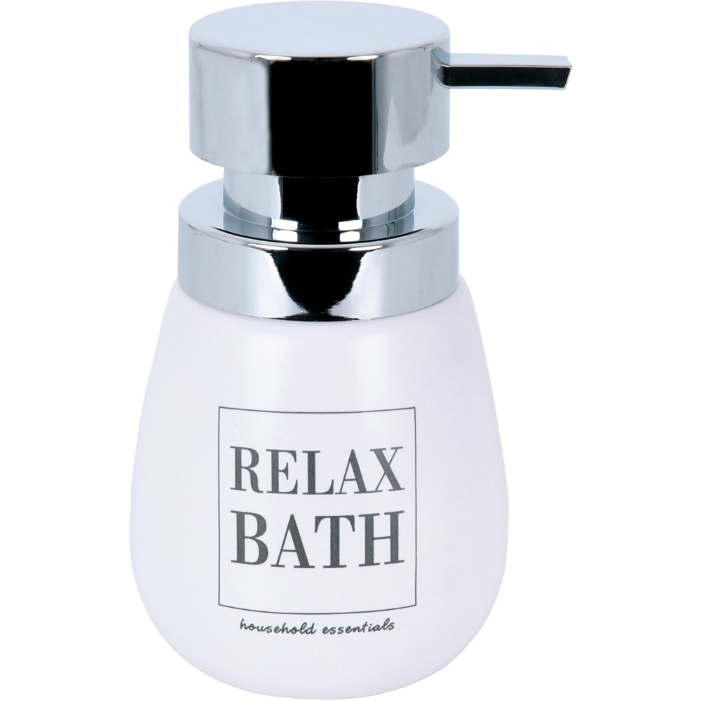 Dispenser sapun lichid BISK Grama 05598, 200 ml, ceramica, alb