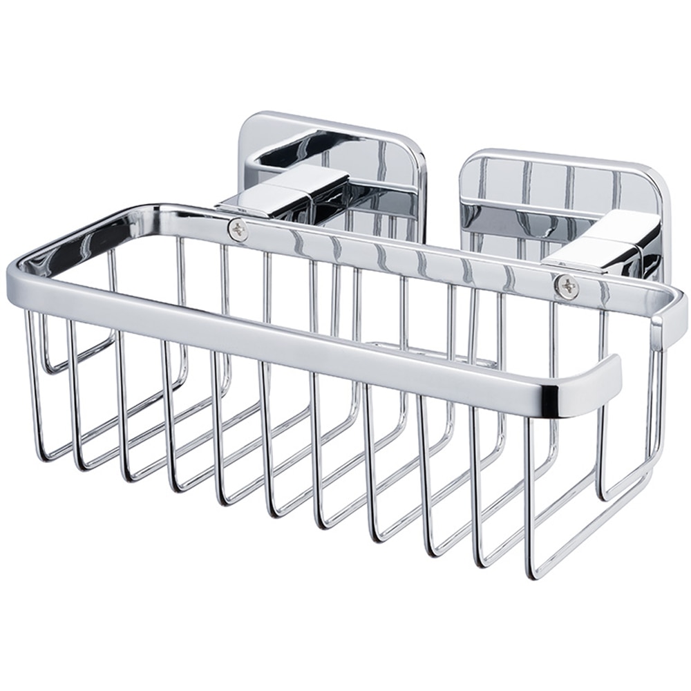 Etajera baie BISK Tore, 21 x 12.5 x 9.5 cm, crom