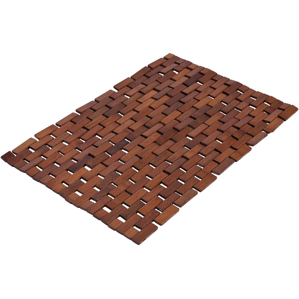 Covor de baie BISK Bamboo 07917, 60 x 42 cm, maro inchis