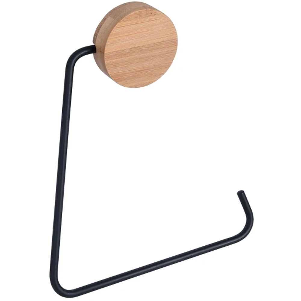 Suport prosop BISK Plain 08118, maro-negru