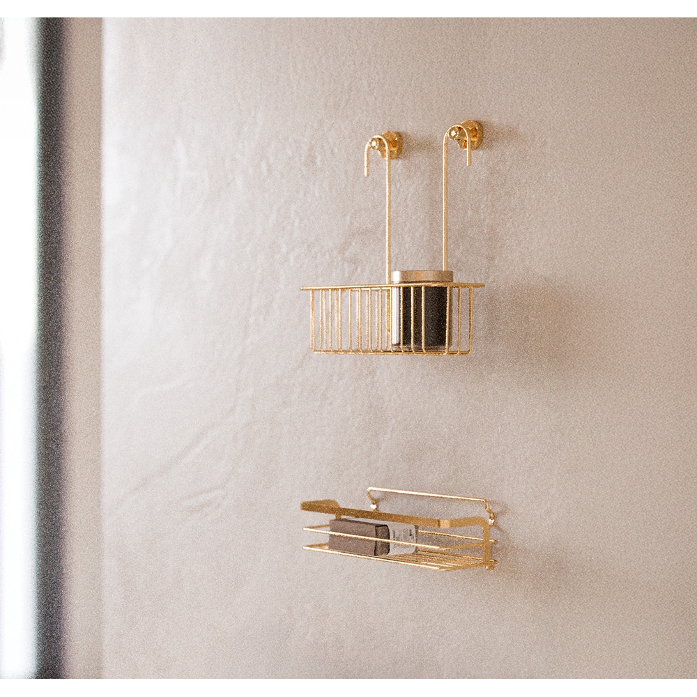 Etajera baie BISK Niagara 08350, 26 cm, auriu