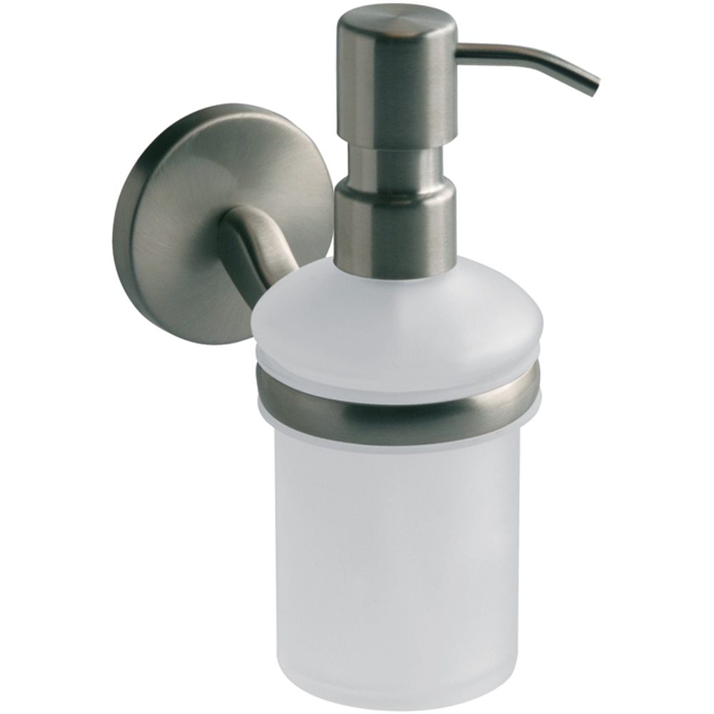 Dispenser sapun lichid BISK Virginia 72089, 300 ml, montare pe perete, alb-argintiu