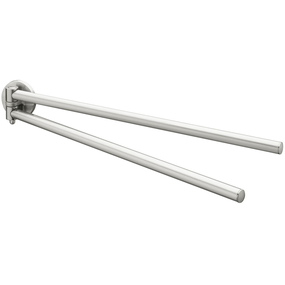 Suport prosop dublu BISK Virginia 72126, 48 cm, argintiu