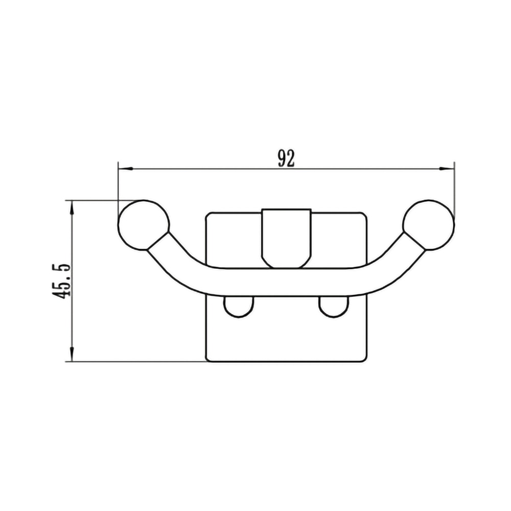 Suport baie tip cuier FERRO Cascata E06, crom