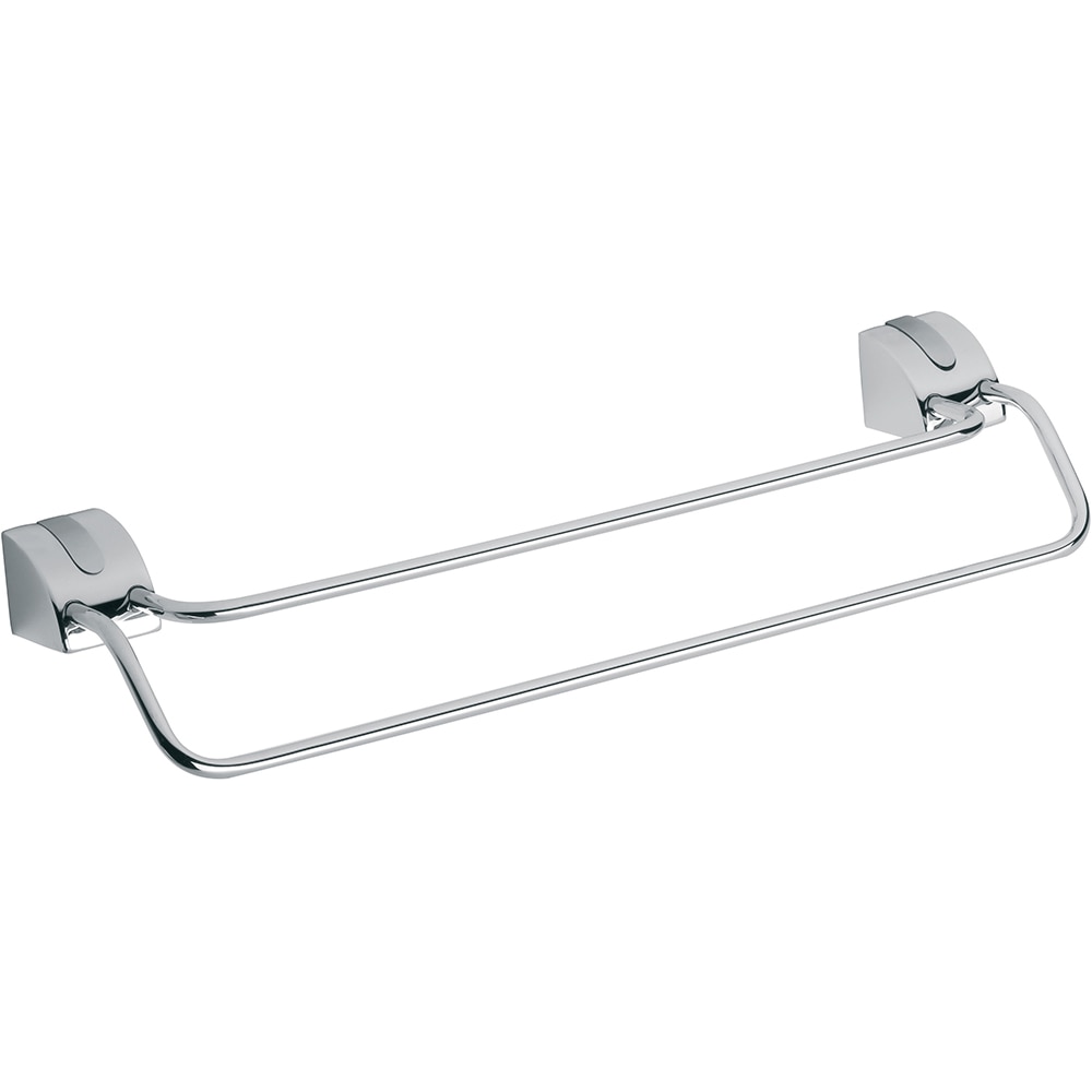 Suport prosop dublu tip bara FERRO Cascata E08, 45 cm, crom