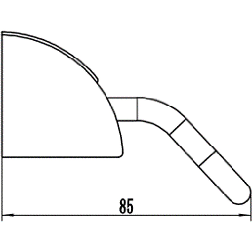 Suport prosop tip bara FERRO Cascata E09, 60 cm, crom