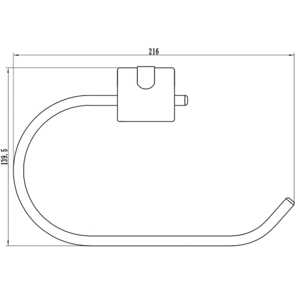 Suport prosop tip inel FERRO Cascata E11, crom