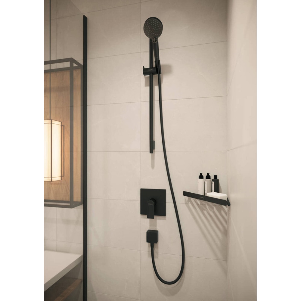 Etajera baie HANSGROHE Addstoris 41741670, 30.5 cm, negru