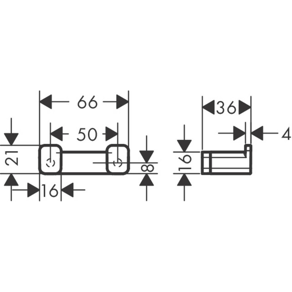 Cuier baie HANSGROHE Addstoris 41755140, bronz