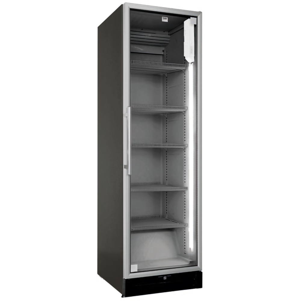 Vitrina frigorifica BEKO PROFESSIONAL ADN 221S BP, 455 l, H 202.5 cm, Clasa D, argintiu