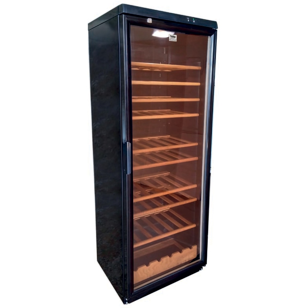 Racitor de vinuri BEKO PROFESSIONAL ADN 231BK BP, 105 sticle, H 173 cm, Clasa G, negru