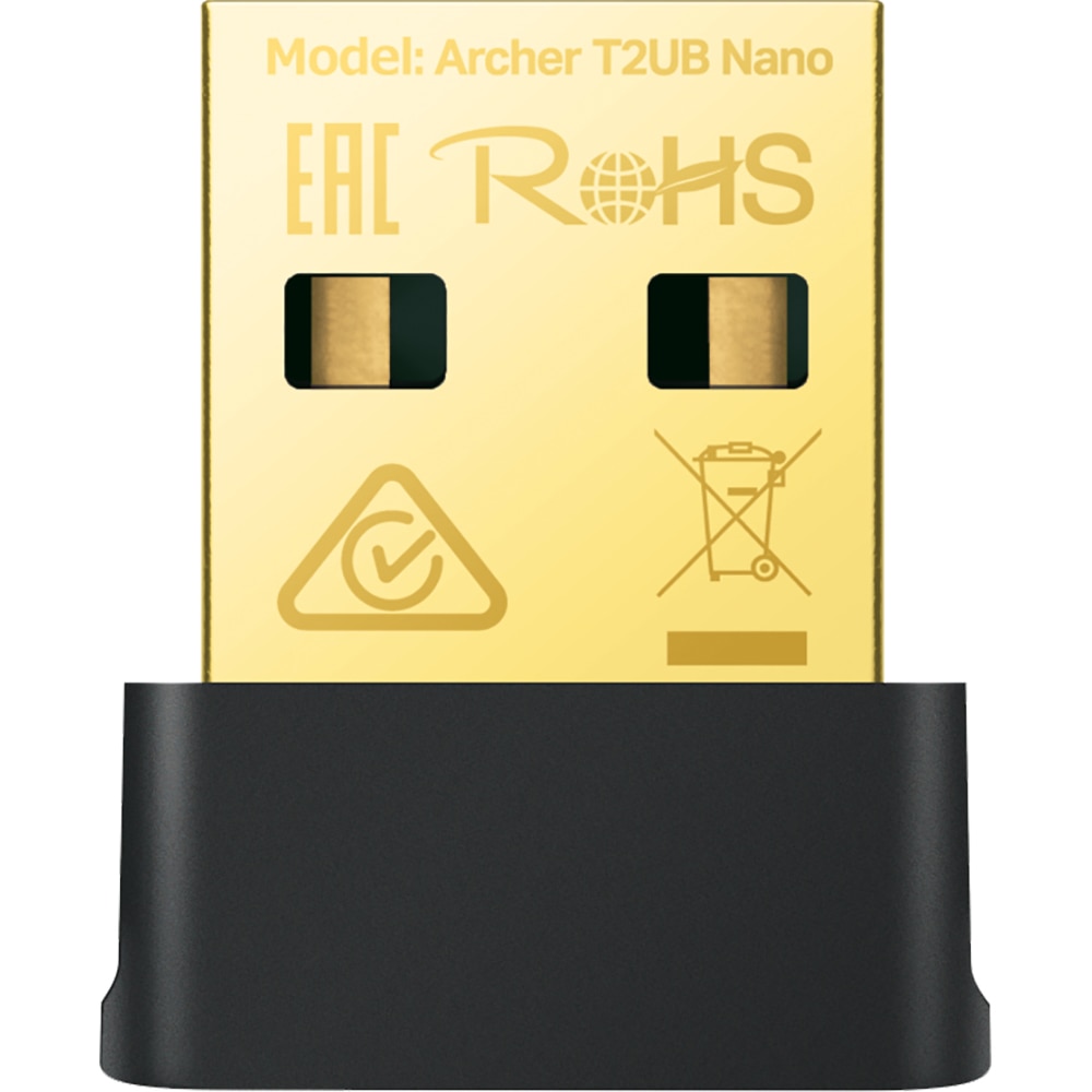 Adaptor nano USB Wireless TP-LINK Archer T2UB Nano AC600, Dual-Band 200 + 433 Mbps, negru