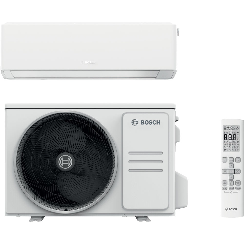 Aer conditionat BOSCH Climate 7000I, 9000 BTU, A+++/A+++, Inverter, Functie Incalzire, alb