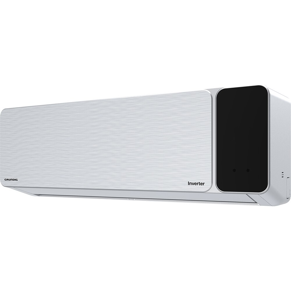 Aer conditionat GRUNDIG GEEPDH125,12000 BTU,A+++/A++, Wi-Fi, Functie Incalzire, Inverter, kit instalare inclus, argintiu