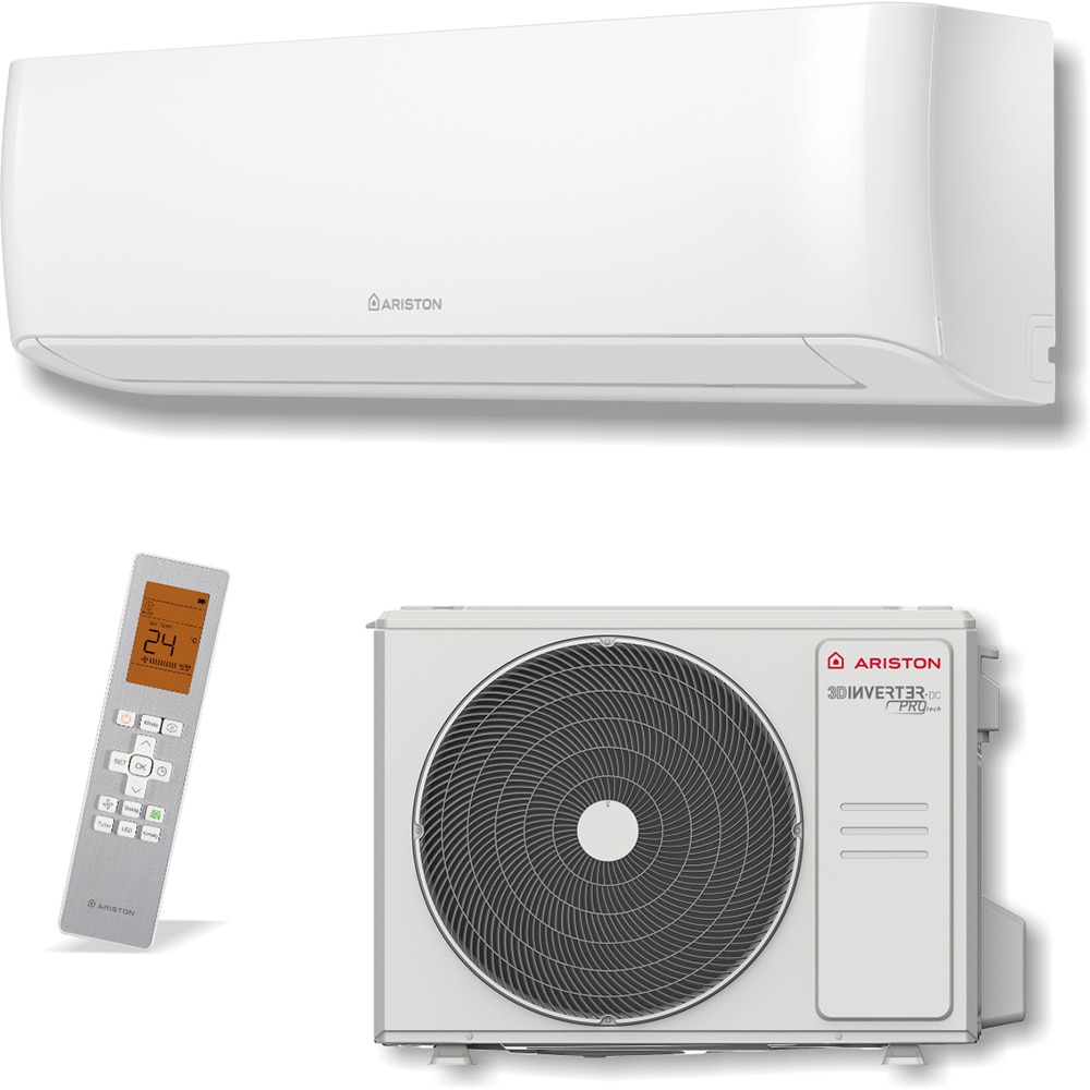 Aer conditionat ARISTON Kyris, 1800BTU, A+++/A+++, Wi-Fi, Functie Incalzire, Inverter, alb
