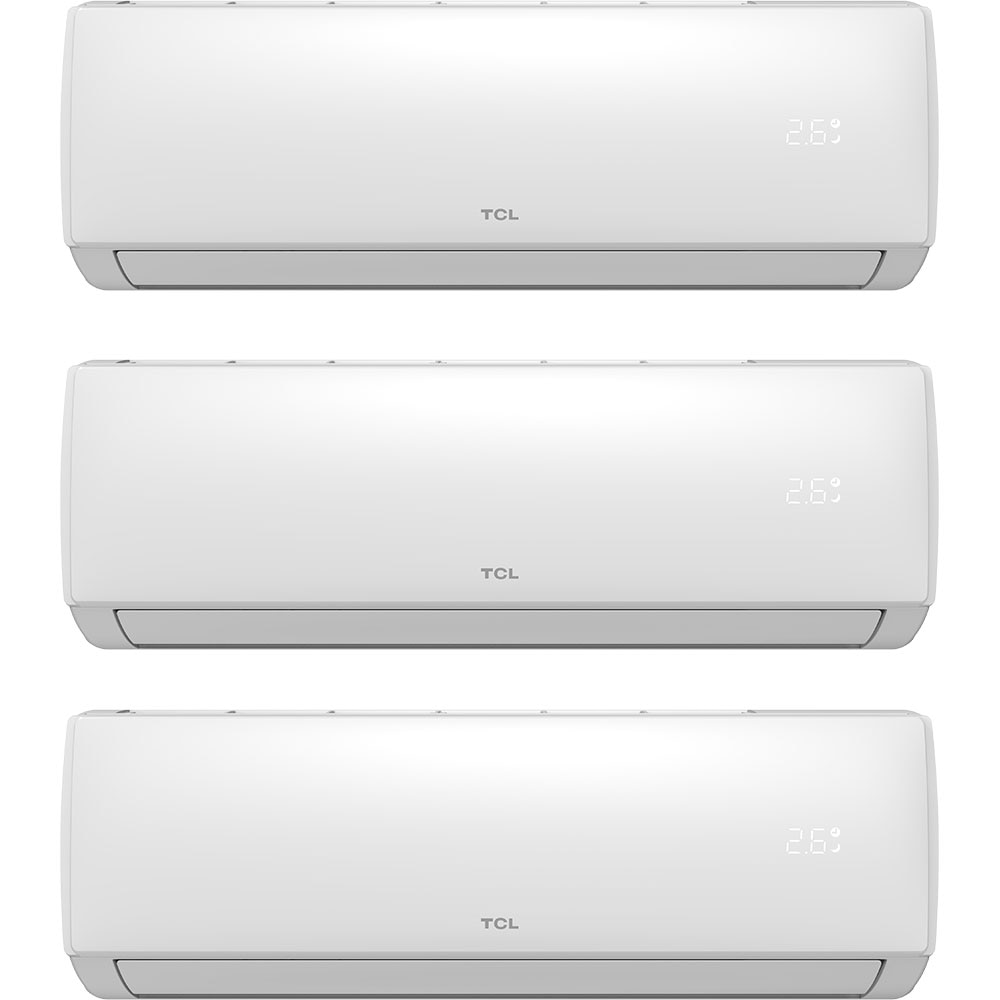 Sistem aer conditionat pentru 3 incaperi TCL FMA-27I3HD9912, 9000/9000/12000BTU, A++/A+, Wi-Fi, Inverter, Unitate externa 27000BTU, alb