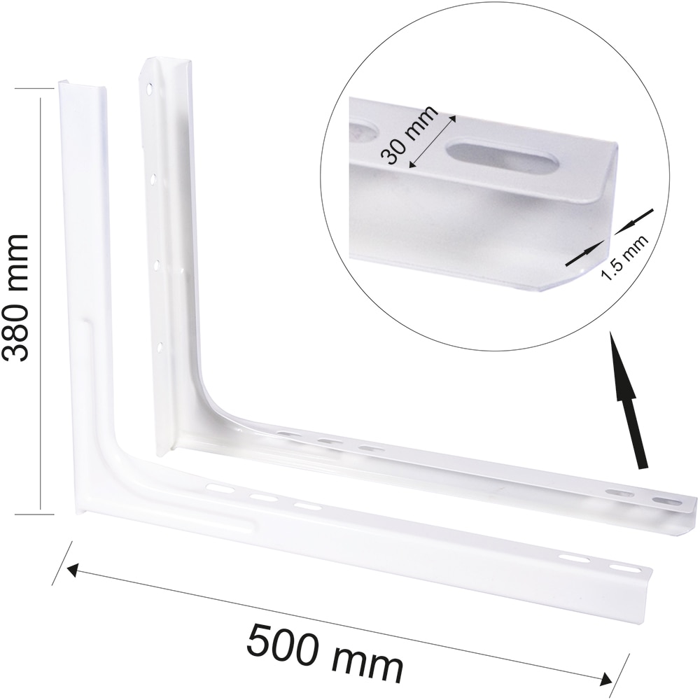 Set suporti ficsi aer conditionat 9000-12000BTU, 500 x 380 x 30 mm