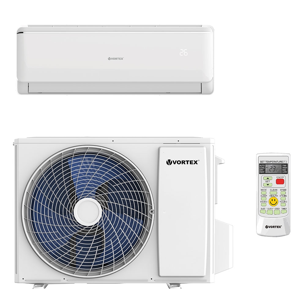 Aer conditionat VORTEX VAI2425FFW, 24000 BTU,A++/A+, Wi-Fi, Functie incalzire, Dezumidificare, iFeel, Inverter, kit instalare inclus, alb