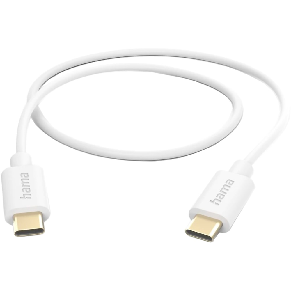 Cablu date HAMA 201590, USB-C - USB-C, 1 m, alb