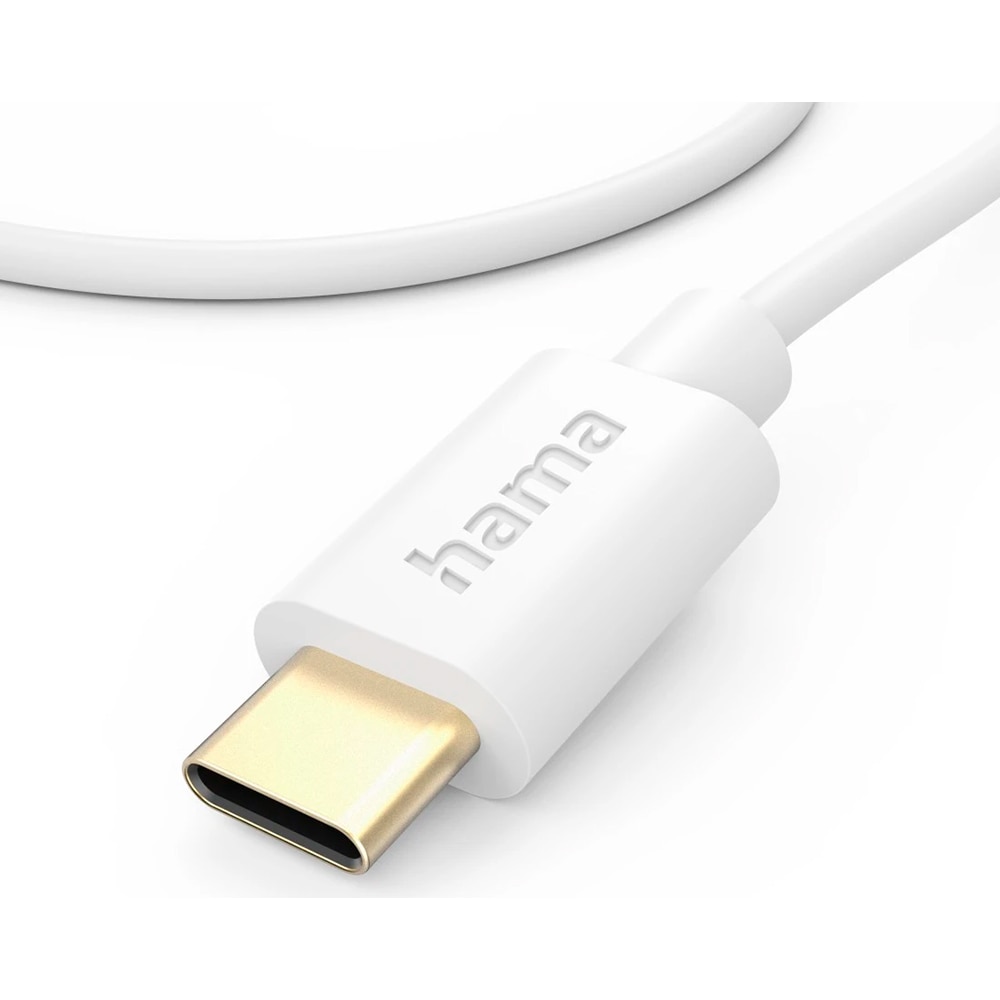 Cablu date HAMA 201590, USB-C - USB-C, 1 m, alb