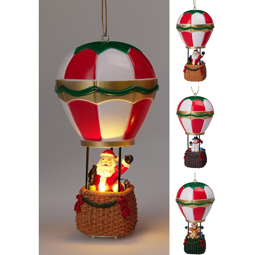 Decoratiune masa Balon, LED, 8.7 x 8.7 x 16.9 cm, multicolor