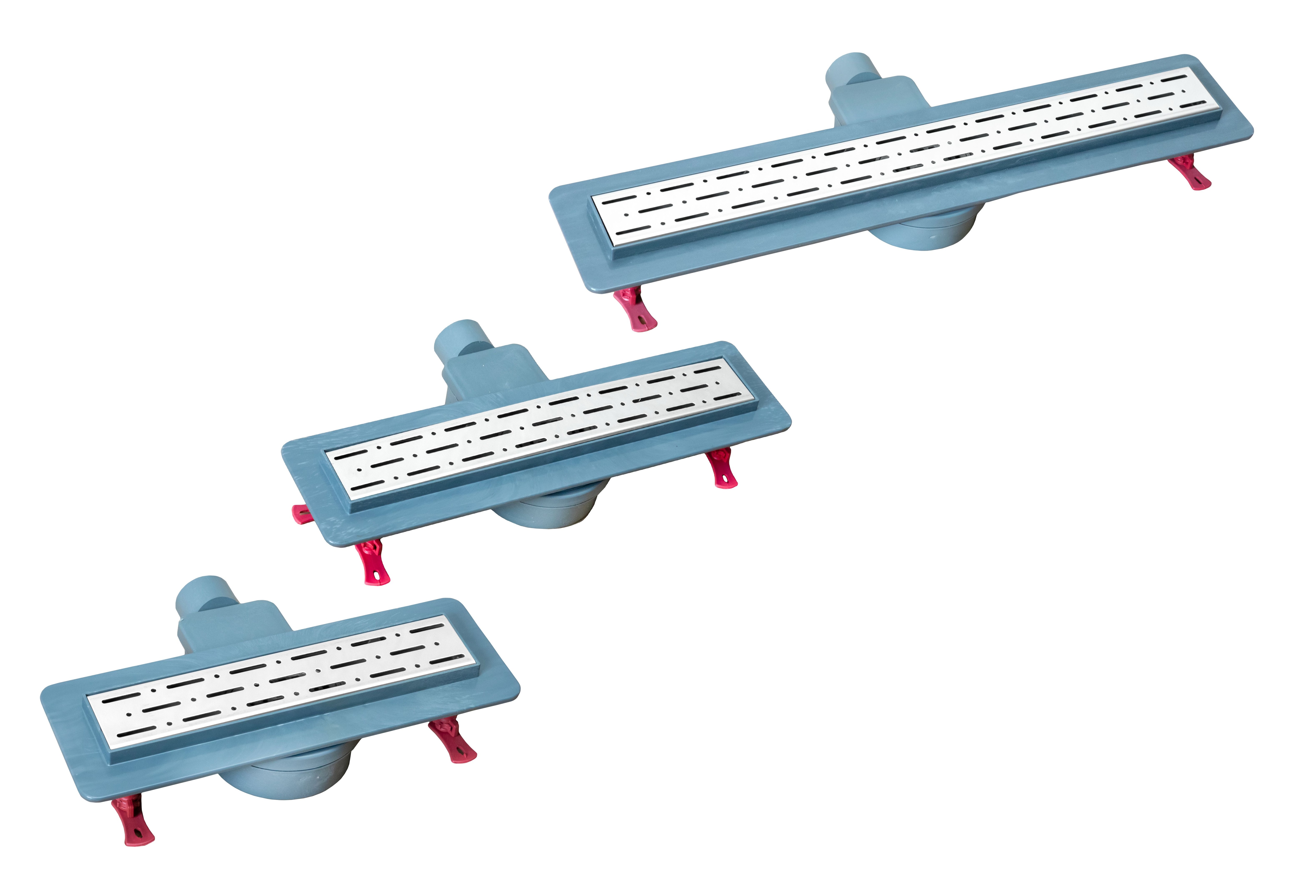 Rigola de dus, cu gratar de aluminiu, 60 cm