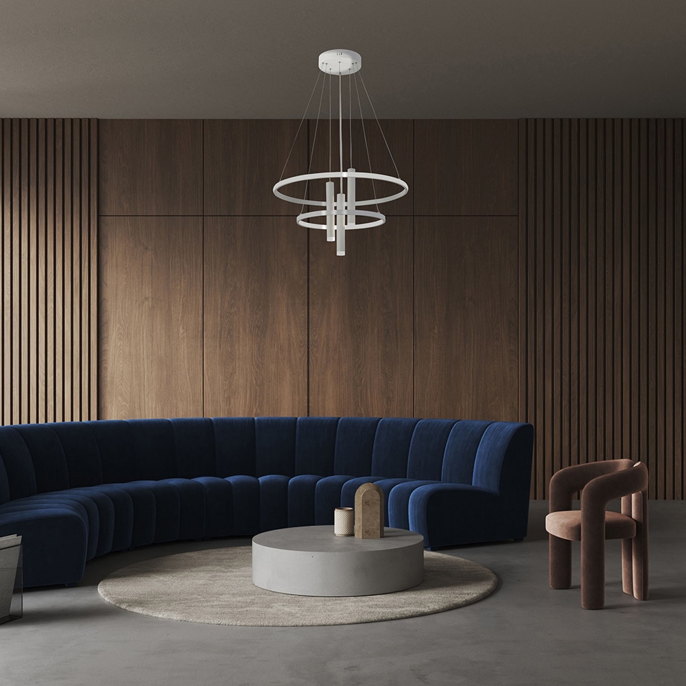 Lustra LED KLAUSEN Altheia, 55,5W, 4000K, IP20, alb