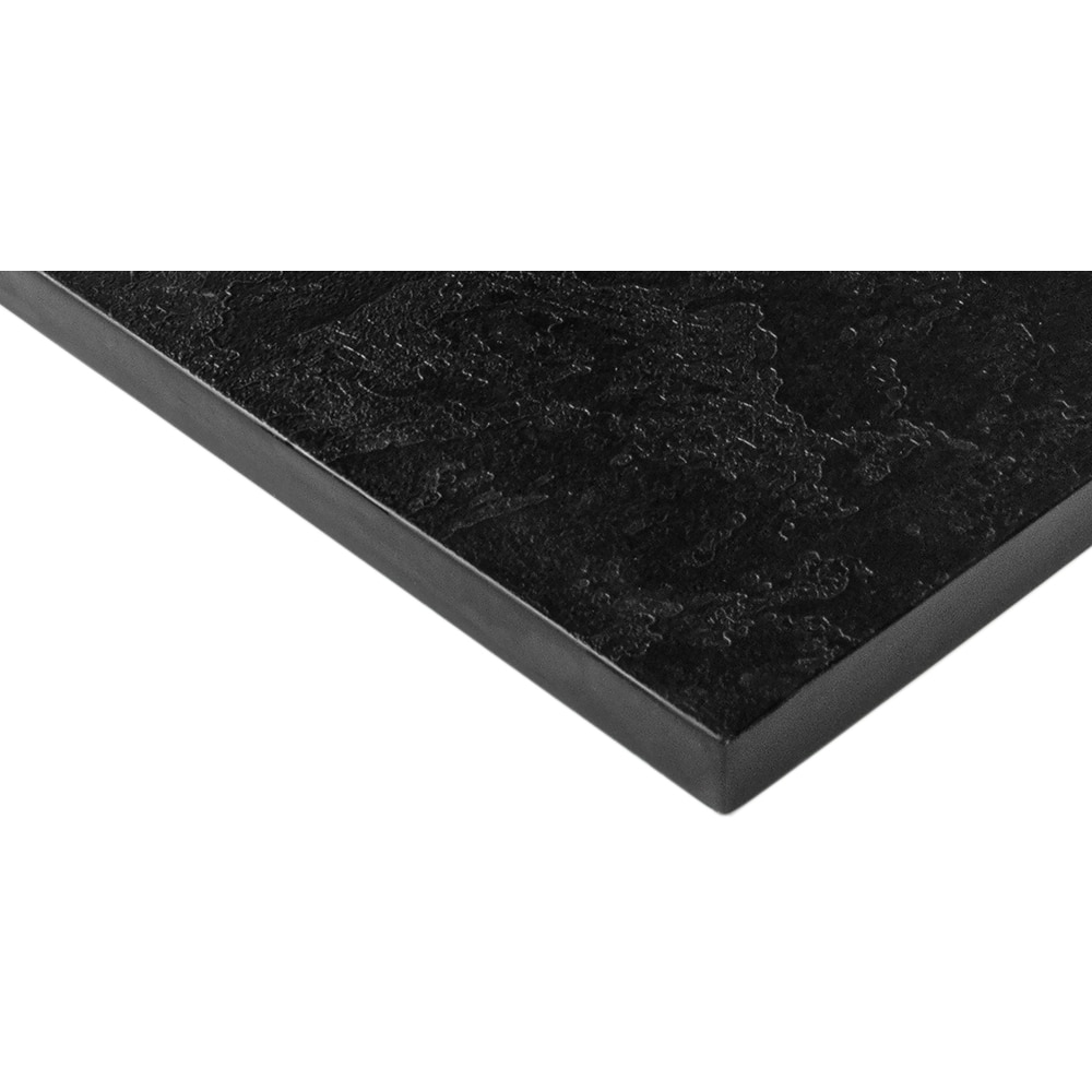 Cadita dus Ligro, dreptunghiulara, compozit, 80 x 120 cm, negru