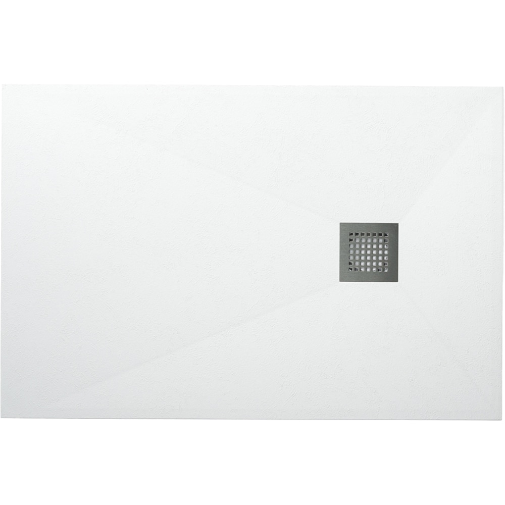 Cadita dus FIBREX Ligro, dreptunghiulara, compozit, 140 x 80 x 2.7 cm, alb
